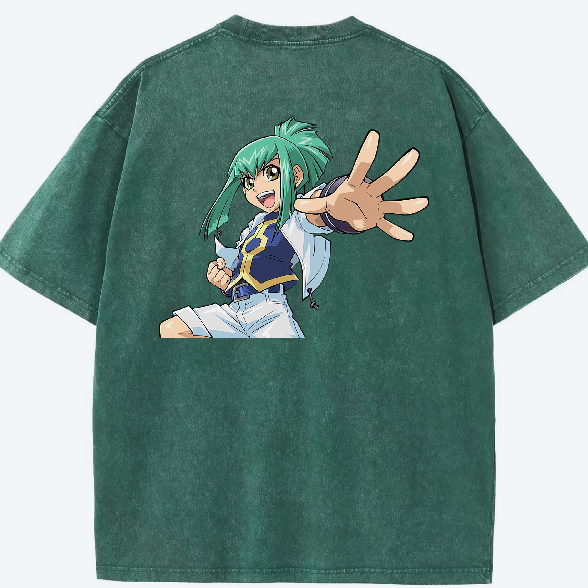 （画像用） 遊☆戯☆王 Yu-Gi-Oh! 綿100% ヴィンテージ風 半袖Tシャツ（背面プリント）